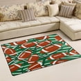 thumbnail image 1 of Ryvnso Rugby Balls Football Area Floor Mat Non-Slip Carpet Soft Rugs Doormats 60" x 39", 1 of 7