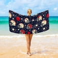 thumbnail image 1 of Ryvnso Rugby Football Stars Beach Towel Quick Dry Swimming Yoga Beach Towels Large Sand Free Microfiber Towel 31"W x 71"L, 1 of 5