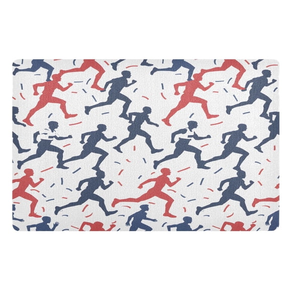 Ryvnso Runing Door Mats Outdoor Indoor Entrance Low Profile Floor Rugs 32"x20" Carpet