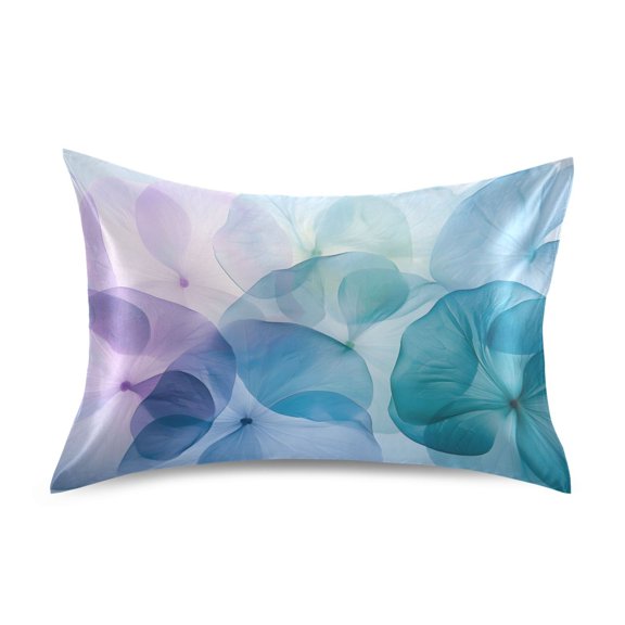 Ryvnso Satin Pillowcase Abstract Flowers Magic Pillow Cases Standard Size 26x20in