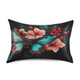 thumbnail image 1 of Ryvnso Satin Pillowcase Butterfly Flower-a1 Pillow Cases Standard Size 26x20in, 1 of 6