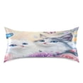 thumbnail image 1 of Ryvnso Satin Pillowcase Cats Butterfly Roses Pillow Cases Standard Size 40x20in, 1 of 6