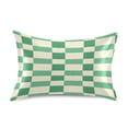 thumbnail image 1 of Ryvnso Satin Pillowcase Checkered Grid-t3 Pillow Cases Standard Size 26x20in, 1 of 6