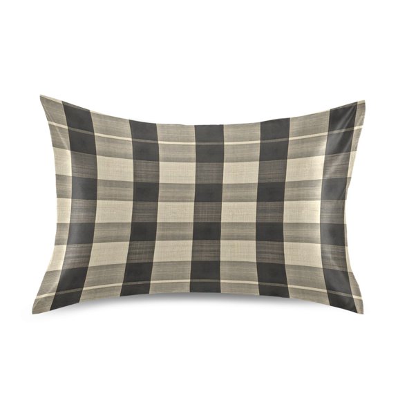 Ryvnso Satin Pillowcase Checkered Pattern-e5 Pillow Cases Standard Size 26x20in