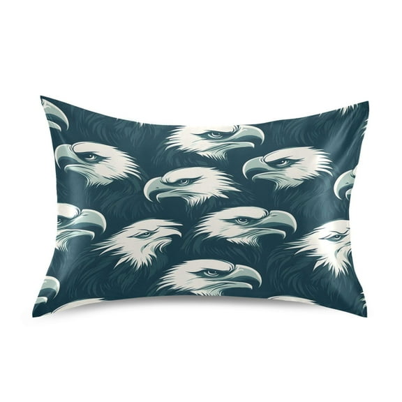 Ryvnso Satin Pillowcase Eagles Pattern Pillow Cases Standard Size 26x20in