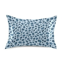 Ryvnso Satin Pillowcase Leopard Blue-a1 Pillow Cases Standard Size 26x20in