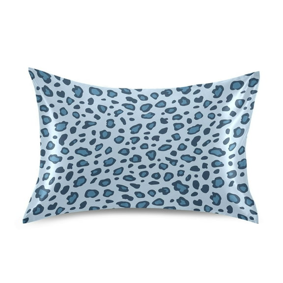 Ryvnso Satin Pillowcase Leopard Blue-a1 Pillow Cases Standard Size 26x20in