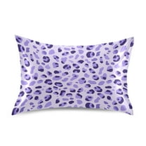 Ryvnso Satin Pillowcase Leopard Purple-a1 Pillow Cases Standard Size 26x20in
