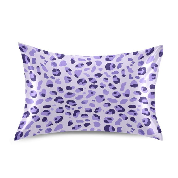 Ryvnso Satin Pillowcase Leopard Purple-a1 Pillow Cases Standard Size 26x20in