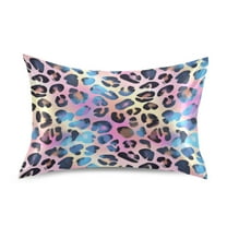 Ryvnso Satin Pillowcase Leopard-a2 Print Pillow Cases Standard Size 26x20in
