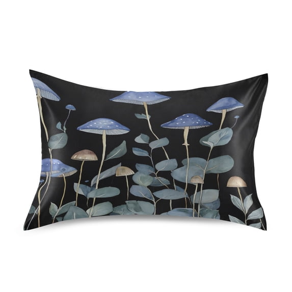 Ryvnso Satin Pillowcase Mushroom Pillow Cases Standard Size 30x20in