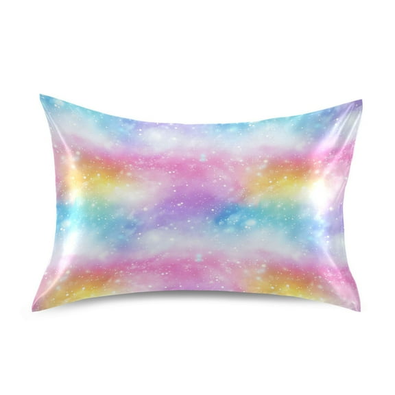 Ryvnso Satin Pillowcase Rainbow Tie Dye-a3 Pillow Cases Standard Size 26x20in