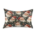 thumbnail image 1 of Ryvnso Satin Pillowcase Santa Claus Christmas Lights Pillow Cases Standard Size 26x20in, 1 of 6
