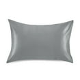 thumbnail image 1 of Ryvnso Satin Pillowcase Silver Pillow Cases Standard Size 26x20in, 1 of 6