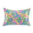 thumbnail image 1 of Ryvnso Satin Pillowcase Tie Dye Swirl Green Pillow Cases Standard Size 26x20in, 1 of 6