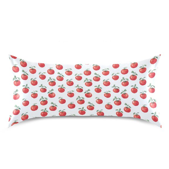 Ryvnso Satin Pillowcase Tomatoes Pillow Cases Standard Size 40x20in