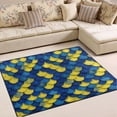 thumbnail image 1 of Ryvnso Scale Blue and Yellow Area Rug Floor Mats Non-Slip Home Carpet 63 x 48 inch, 1 of 7