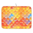 thumbnail image 1 of Ryvnso Scales Yellow Dish Drying Mat for Kitchen Countertop 16x18 Small Dish Pad Drainer Rack Dish Sink Mats, 1 of 7