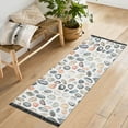 thumbnail image 1 of Ryvnso Seashells Stone Bedroom Runner Rug 2'x6' Hallway Area Carpet Non Slip Entryway Mat with Tassels, 1 of 8