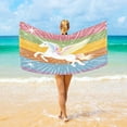 thumbnail image 1 of Ryvnso Shining Winged Unicorn Oversized Beach Towel Microfiber Bath Blankets Swimming Fitness 37" x 74", 1 of 5
