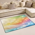 thumbnail image 1 of Ryvnso Shiny Rainbow Area Floor Mat Non-Slip Carpet Soft Rugs Doormats 60" x 39", 1 of 7