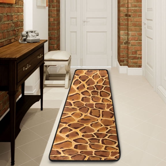 Ryvnso Snake Animal Skin Hallway Runner Rugs Floor Carpet Non Slip Entryway Mat 2' x 6'