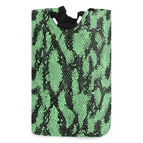 Ryvnso Snake Pattern-1 Pattern Large Storage Basket with Handles Collapsible Organizer Bin Laundry Hamper