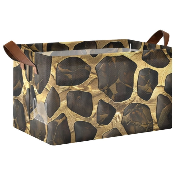 Ryvnso Snakes Print Storage Bins Large Basket Foldable Cube Toys Organizer with Handles 1 PC