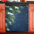 thumbnail image 1 of Ryvnso Snow on Christmas Tree Dishwasher Magnetic Refrigerator Magnet Cover Kitchen Home Decorative 23"x26", 1 of 6