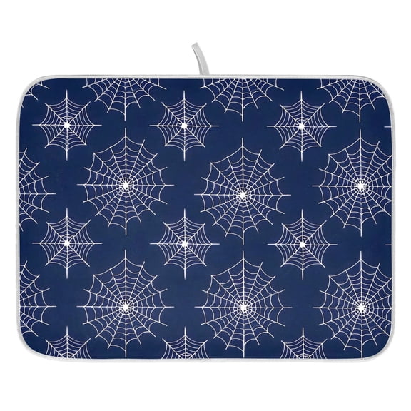 Ryvnso Spider Web Dish Drying Mat for Kitchen Countertop 16x18 Small Dish Pad Drainer Rack Dish Sink Mats