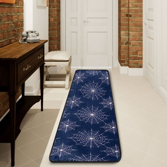 Ryvnso Spider Web Hallway Runner Rugs Floor Carpet Non Slip Entryway Mat 2' x 6'