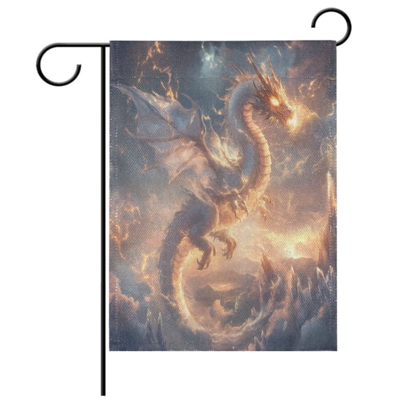 Ryvnso Spread Wings Dragon Garden Flag 28x40 Inch Double Sided Seasonal Yard Decoration