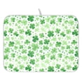 thumbnail image 1 of Ryvnso St Patrick Clover-a1 Dish Drying Mat for Kitchen Countertop 16x18 Small Dish Pad Drainer Rack Dish Sink Mats, 1 of 7