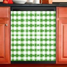 Ryvnso St Patricks Leaf Dishwasher Magnetic Refrigerator Magnet Cover Kitchen Home Decorative 23"x26"