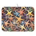 thumbnail image 1 of Ryvnso Starfish Pattern Dish Drying Mat for Kitchen Countertop 18x24 Large Dish Pad Drainer Rack Dish Sink Mats, 1 of 7