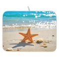 thumbnail image 1 of Ryvnso Starfish on Beach Dish Drying Mat for Kitchen Countertop 18x24 Large Dish Pad Drainer Rack Dish Sink Mats, 1 of 7