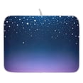 thumbnail image 1 of Ryvnso Starry Blue Gradient Stars Dish Drying Mat for Kitchen Countertop 18x24 Large Dish Pad Drainer Rack Dish Sink Mats, 1 of 1