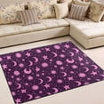thumbnail image 1 of Ryvnso Stars Boho Moon Area Rug Floor Mats Non-Slip Home Carpet 63 x 48 inch, 1 of 7