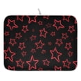 thumbnail image 1 of Ryvnso Stars Dish Drying Mat for Kitchen Countertop 18x24 Large Dish Pad Drainer Rack Dish Sink Mats, 1 of 7
