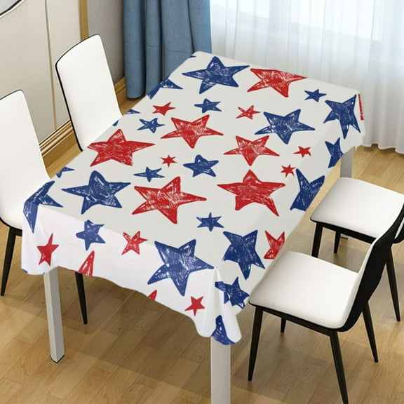 Ryvnso Stars Rectangle Table Cloth Tablecover Dinning Tablecloth 54"x54"