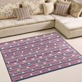thumbnail image 1 of Ryvnso Stars Stripes Area Rug Floor Mats Non-Slip Home Carpet 63 x 48 inch, 1 of 7