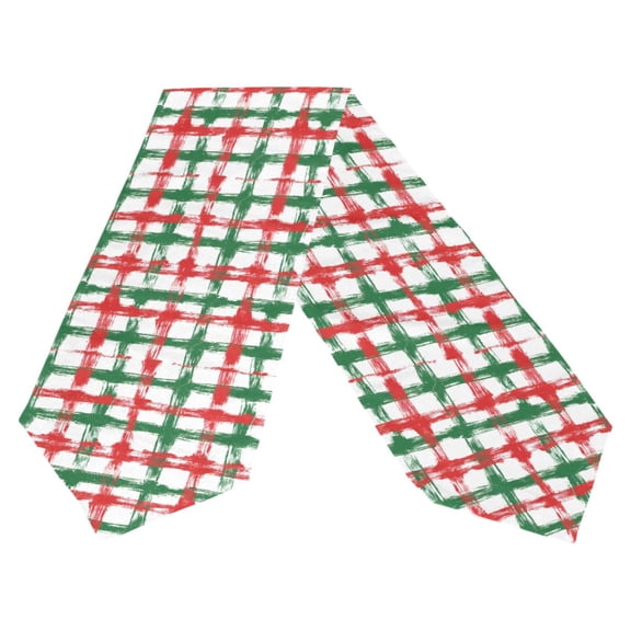 Ryvnso Stripes Checkered Grid Pattern Table Runner Tablecloth Home Decoration 13 x 70 inches