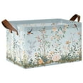 thumbnail image 1 of Ryvnso Summer Birds Floral Storage Bins Large Basket Foldable Cube Toys Organizer with Handles 1 PC, 1 of 7