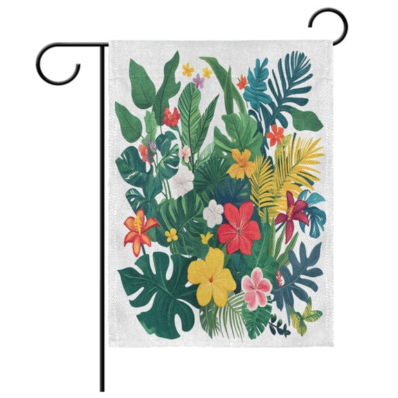 Ryvnso Summer Flower Garden Flag 12x18 Inch Double Sided Seasonal Yard Decoration
