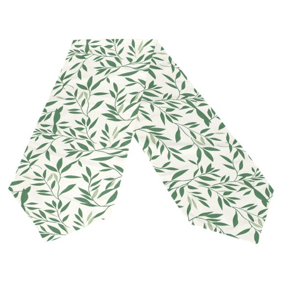Ryvnso Summer Leaves Table Runner Tablecloth Home Decoration 13 x 70 inches