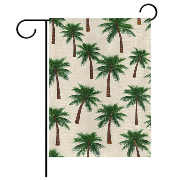 Ryvnso Summer Palm Tree-a1 Garden Flag 12x18 Inch Double Sided Seasonal Yard Decoration