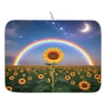 thumbnail image 1 of Ryvnso Sunflower View Dish Drying Mat for Kitchen Countertop 16x18 Small Dish Pad Drainer Rack Dish Sink Mats, 1 of 7