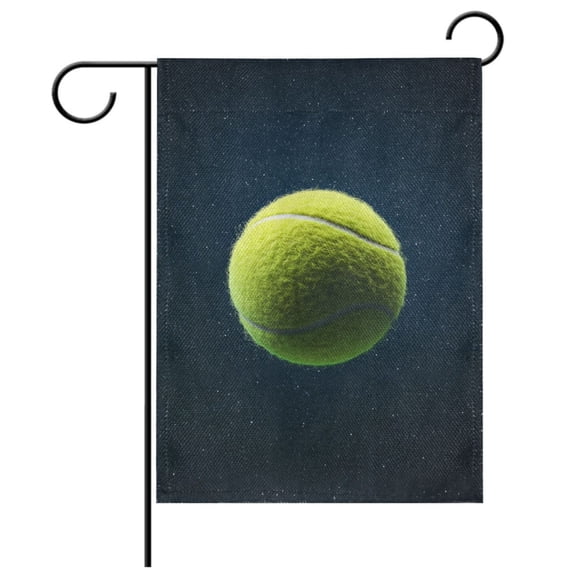 Ryvnso Tennis Ball Garden Flag 12x18 Inch Double Sided Seasonal Yard Decoration
