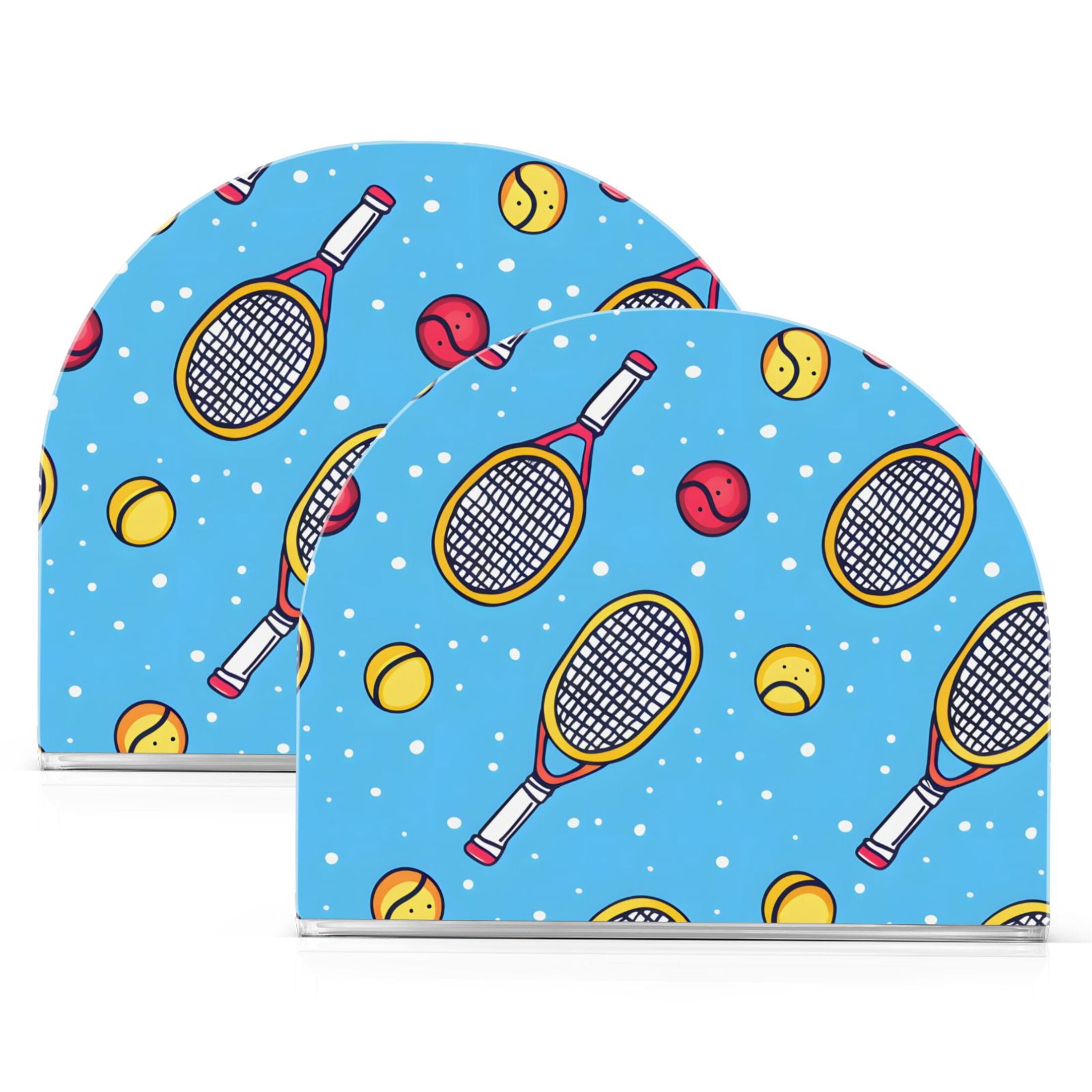 Ryvnso Tennis Racket and Balls Acrylic Napkin Holder Table Kitchen ...