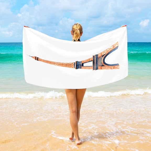 Ryvnso Tower Beach Towel Quick Dry Swimming Yoga Beach Towels Large Sand Free Microfiber Towel 31"W x 71"L